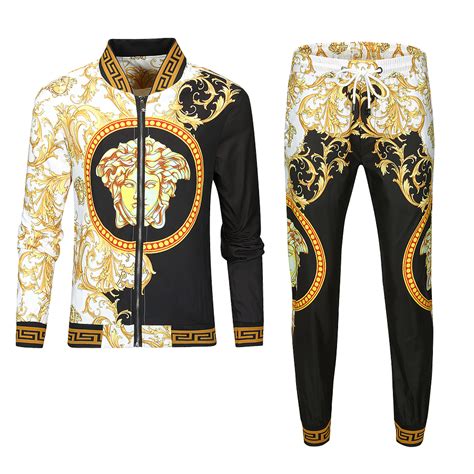 replica versace velvet tracksuit|versace tracksuit men's sale.